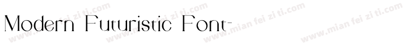 Modern Futuristic Font字体转换